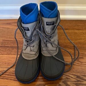 Sperry Kids' Gray and Blue Rain Boots
